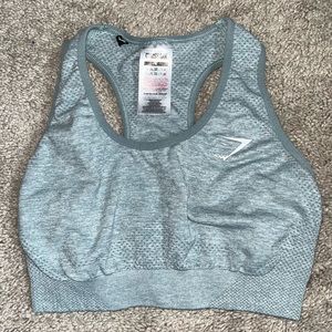 Gymshark Cropped Long Sleeve & Matching Sports Bra